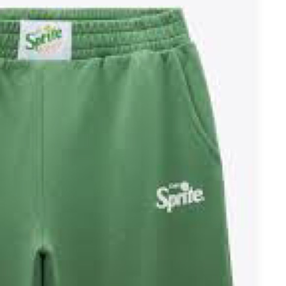 ZARA SPRITE HIGH WAISTED JOGGER PANTS ELASTIC WAISTBAND GREEN SIZE MEDIUM EUC - Picture 3 of 8